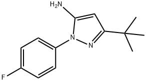 3-TERT-BUTYL-1-(4-FLUOROPHENYL)-1H-PYRAZOL-5-AMINE Structure