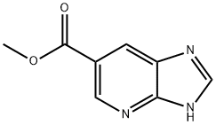 1H-イミダゾ[4,5-B]ピリジン-6-カルボン酸メチル 化学構造式