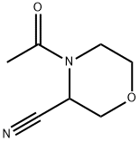 4-ACETYL-MORPHOLINE-3-CARBONITRILE Structure
