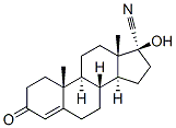 17Β-氰基-17Α-羟基雄甾-4-烯-3-酮,77881-13-1,结构式