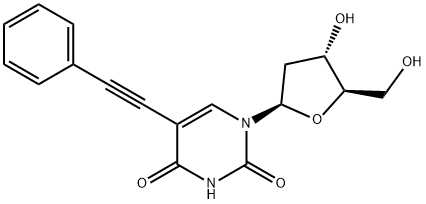 Uridine, 2'-deoxy-5-(phenylethynyl)- Struktur