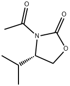 2-噁唑烷酮, 3-乙酰基-4-(1-甲基乙基)-, (4S)-,77887-48-0,结构式