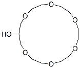 1,4,7,10,13,16-ヘキサオキサシクロノナデカン-18-オール 化学構造式
