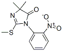 4,4-ジメチル-2-(メチルチオ)-1-(2-ニトロフェニル)-2-イミダゾリン-5-オン 化学構造式
