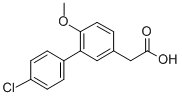 4'-Chloro-6-methoxy-3-biphenylacetic acid Structure