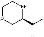 (S)-3-イソプロピルモルホリン 化学構造式