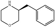 (S)-3-ベンジルモルホリン 化学構造式