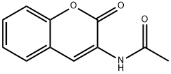 3-乙酰氨基香豆素 结构式