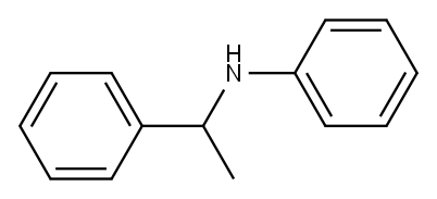 N-(1-phenylethyl)aniline Struktur