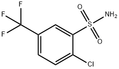 2-クロロ-5-トリフルオロメチルベンゼンスルホンアミド 化学構造式
