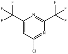 4-CHLORO-2,6-BIS(TRIFLUOROMETHYL)PYRIMIDINE Struktur