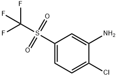 2-氯-5-(三氟甲基磺酰)苯胺, 779-87-3, 结构式
