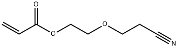 アクリル酸2-(2-シアノエトキシ)エチル 化学構造式