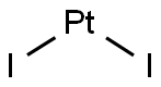 白金(II)ジヨージド 化学構造式