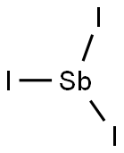 トリヨードスチビン 化学構造式
