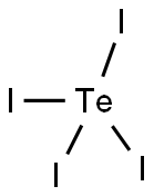 四碘化碲, 7790-48-9, 结构式