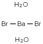 バリウムジブロミド·2水和物 化学構造式