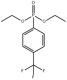 (4-TRIFLUOROMETHYL-PHENYL)-PHOSPHONIC ACID DIETHYL ESTER 化学構造式