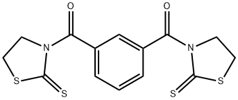 3,3'-(1,3-苯基二羰基)双-2-噻唑烷硫酮 结构式