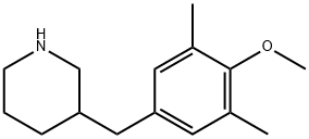3-(4-METHOXY-3,5-DIMETHYL-BENZYL)-PIPERIDINE Structure