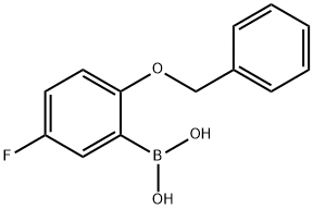 2-苄氧基-5-氟苯硼酸,779331-47-4,结构式