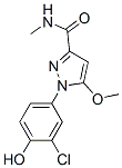 1-(3-chloro-4-hydroxyphenyl)-5-methoxy-3-(N-methylcarbamoyl)pyrazole 结构式