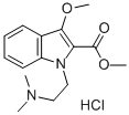 1-(beta-Dimethylaminoaethyl)-2-methoxycarbonyl-3-methoxy-indol-hydroch lorid [German] 结构式