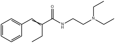 N-(2-(Diethylamino)ethyl)-alpha-ethylcinnamamide 结构式