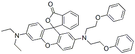 2'-[bis(2-phenoxyethyl)amino]-6'-(diethylamino)spiro[isobenzofuran-1(3H)-9'(9H)-xanthene]-3-one 结构式