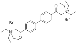 4,4'-Biphenylenebis(2-oxoethylene)bis(triethylammonium) dibromide Structure