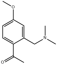 1-(2-((二甲氨基)甲基)-4-甲氧基苯基)乙酮 结构式