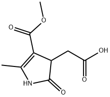2-[4-(METHOXYCARBONYL)-5-METHYL-2-OXO-2,3-DIHYDRO-1H-PYRROL-3-YL]ACETIC ACID Struktur