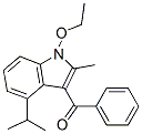 [1-(2-エトキシ-1-メチルエチル)-2-メチル-1H-インドール-3-イル]フェニルケトン 化学構造式
