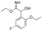 Benzeneethanimidic  acid,  2-ethoxy-5-fluoro--alpha--hydroxy-,  ethyl  ester  (9CI) Struktur