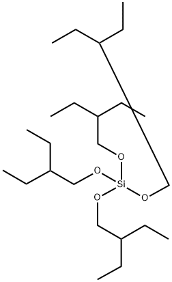 けい酸テトラ(2-エチルブチル) 化学構造式