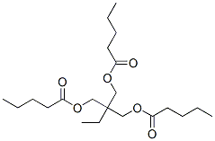 二吉草酸2-エチル-2-[(バレリルオキシ)メチル]-1,3-プロパンジイル 化学構造式