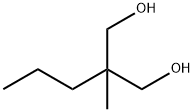 2-メチル-2-プロピル-1,3-プロパンジオール 化学構造式