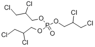 りん酸トリ(2,3-ジクロロプロピル) 化学構造式