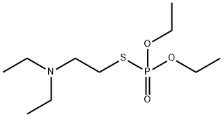 ホスホロチオ酸O,O-ジエチルS-[2-(ジエチルアミノ)エチル] 化学構造式