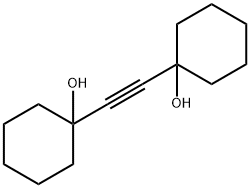 1,1'-(アセチレン-1,2-ジイル)ジ(1-シクロヘキサノール) 化学構造式
