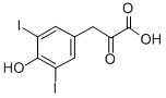 3,5-DIIODO-4-HYDROXYPHENYLPYRUVIC ACID 结构式