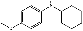 N-シクロヘキシル-4-メトキシベンゼンアミン 化学構造式