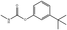 メチルカルバミド酸m-tert-ブチルフェニル 化学構造式