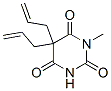 1-Methyl-5,5-di(2-propenyl)barbituric acid Struktur