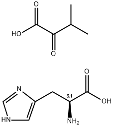 L-histidine mono(3-methyl-2-oxobutyrate)  Struktur