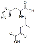 L-histidine mono(4-methyl-2-oxovalerate) Struktur