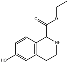 ETHYL 6-HYDROXY-1,2,3,4-TETRAHYDRO-ISOQUINOLINE-1-CARBOXYLATE Structure
