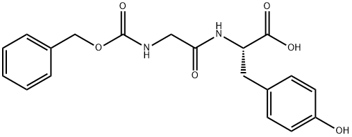 Z-GLY-TYR-OH 化学構造式