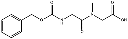 N-Cbz-Gly-Sar-OH 化学構造式