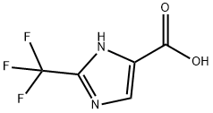 2-(トリフルオロメチル)-1H-イミダゾール-5-カルボン酸 化学構造式